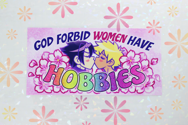 women's hobbies bumper sticker