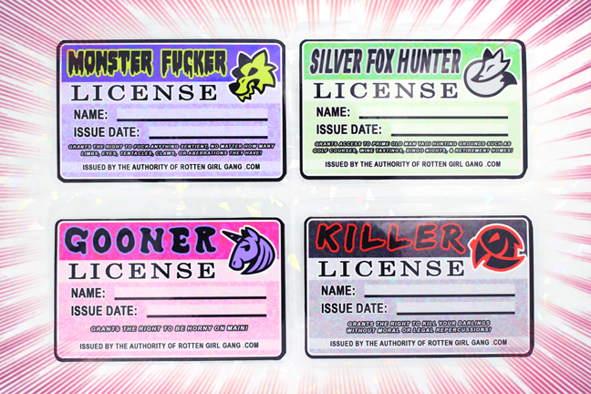 license badges