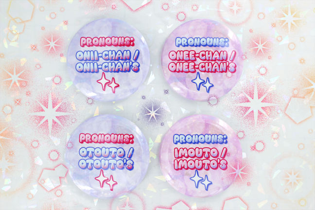 pronoun buttons