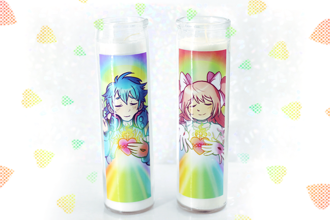 yaoi & yuri jesus devotional candles